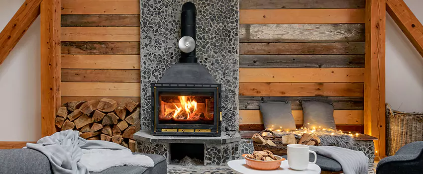 Thelin Hearth Products Direct Vent Gas Stove Fireplace Inspection in Fairhope, Alabama